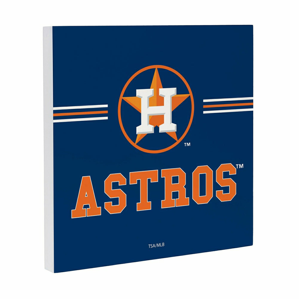 Houston Astros Wood Wall Sign, 12x12, MLB, Home