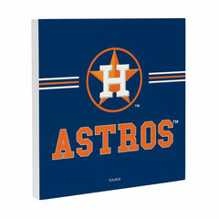 Houston Astros Wood Wall Sign, 12x12, MLB, Home