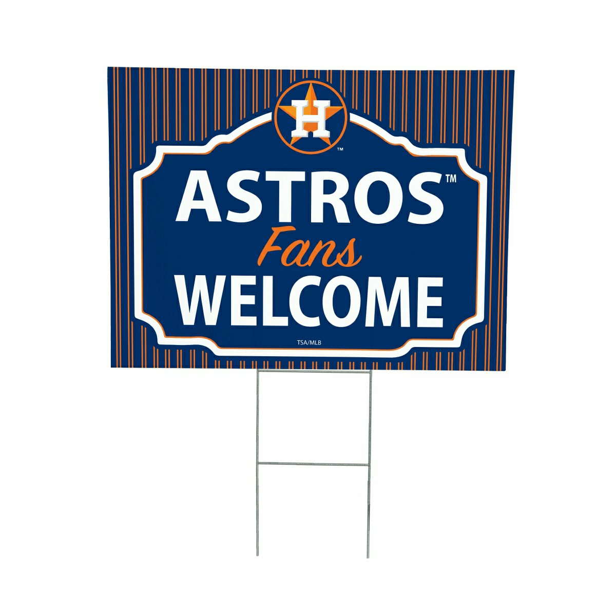 Houston Astros Coroplast Yard Sign, "Fans Welcome", MLB, Home