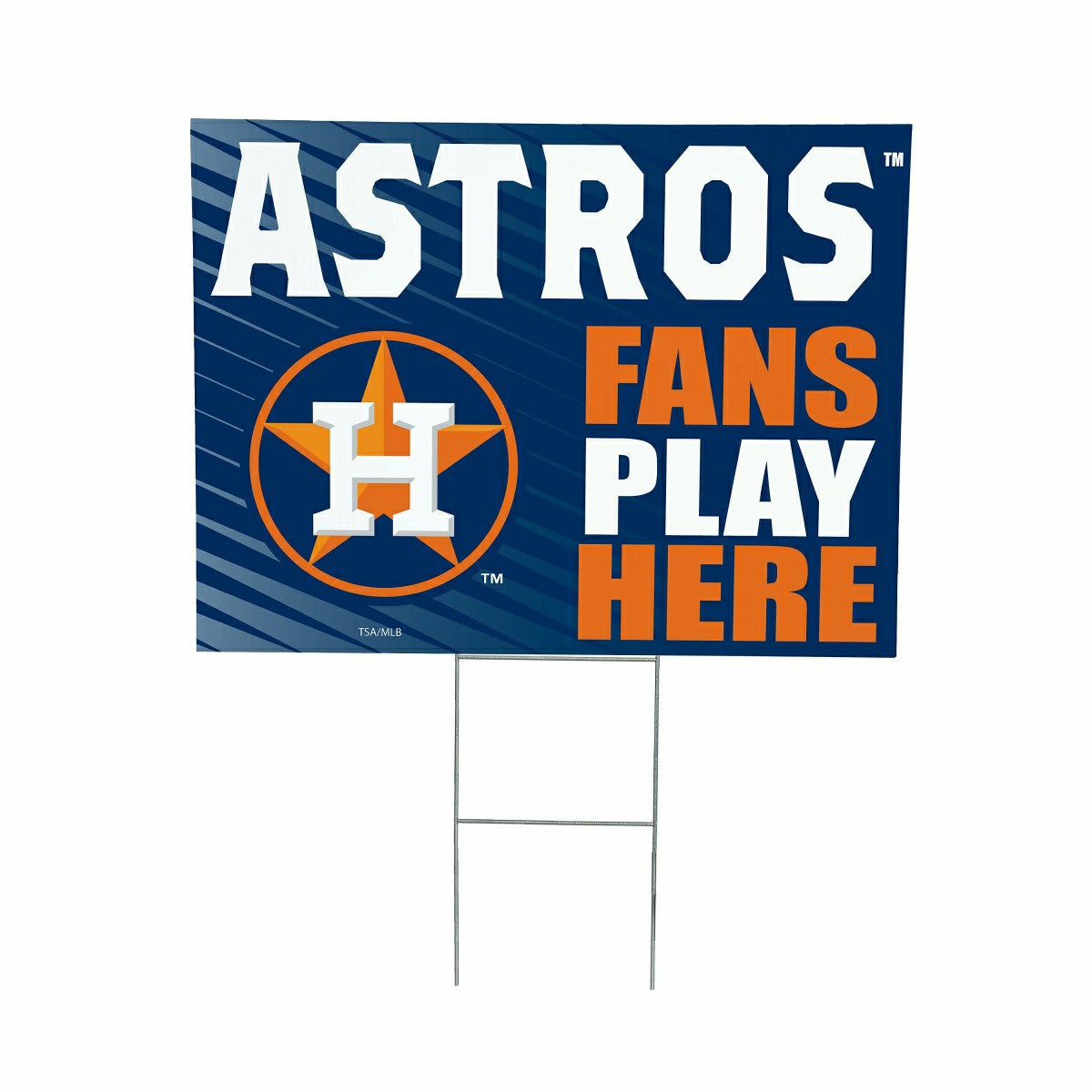 Houston Astros Coroplast Yard Sign "Fans Play Here", MLB, Home