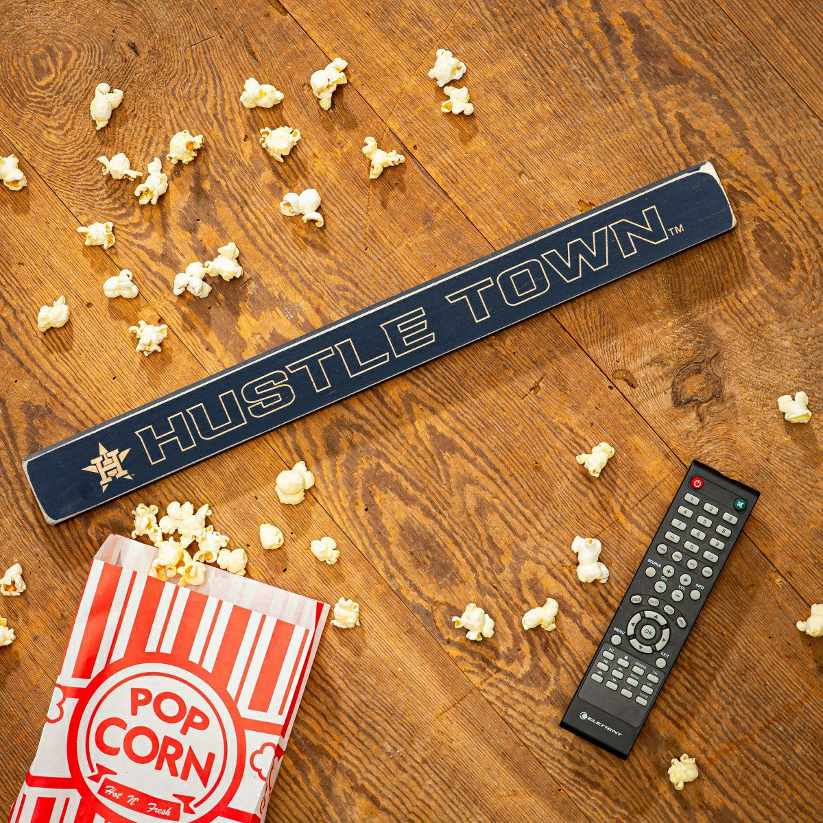 Houston Astros Engraved Wood Sign, 1.5" x 18", MLB, Home
