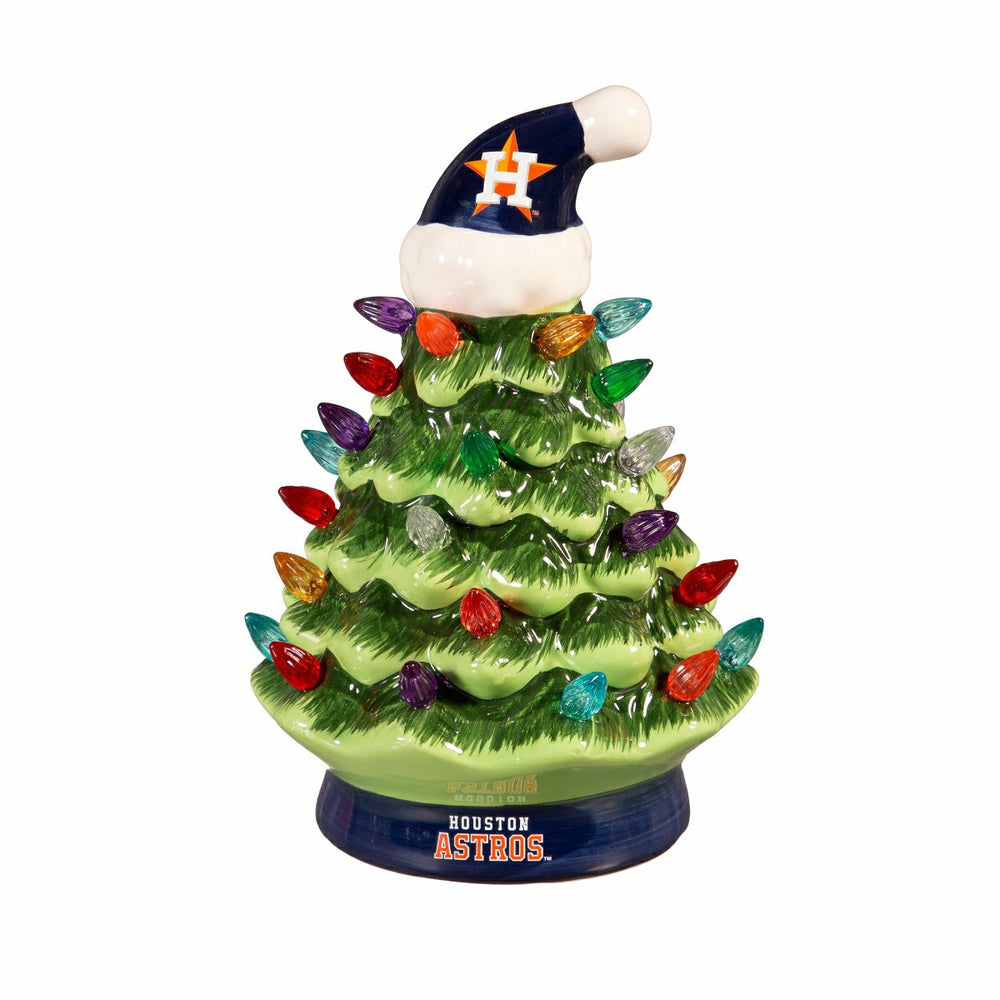 Houston Astros 8" LED Ceramic Christmas Tree, MLB, Home