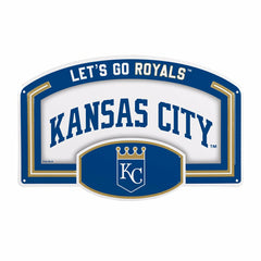Kansas City Royals USA Embossed Steel Wall Sign, 11" x 17", MLB, Home