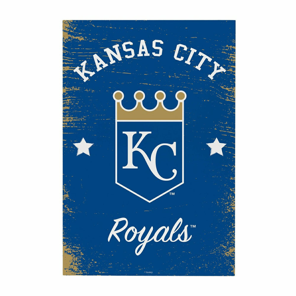 Kansas City Royals Wood Wall Sign, 16x24, MLB, Home