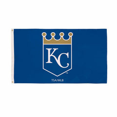 Kansas City Royals Single Sided Flag w/ 2 Grommets, 3'x5', MLB, Home