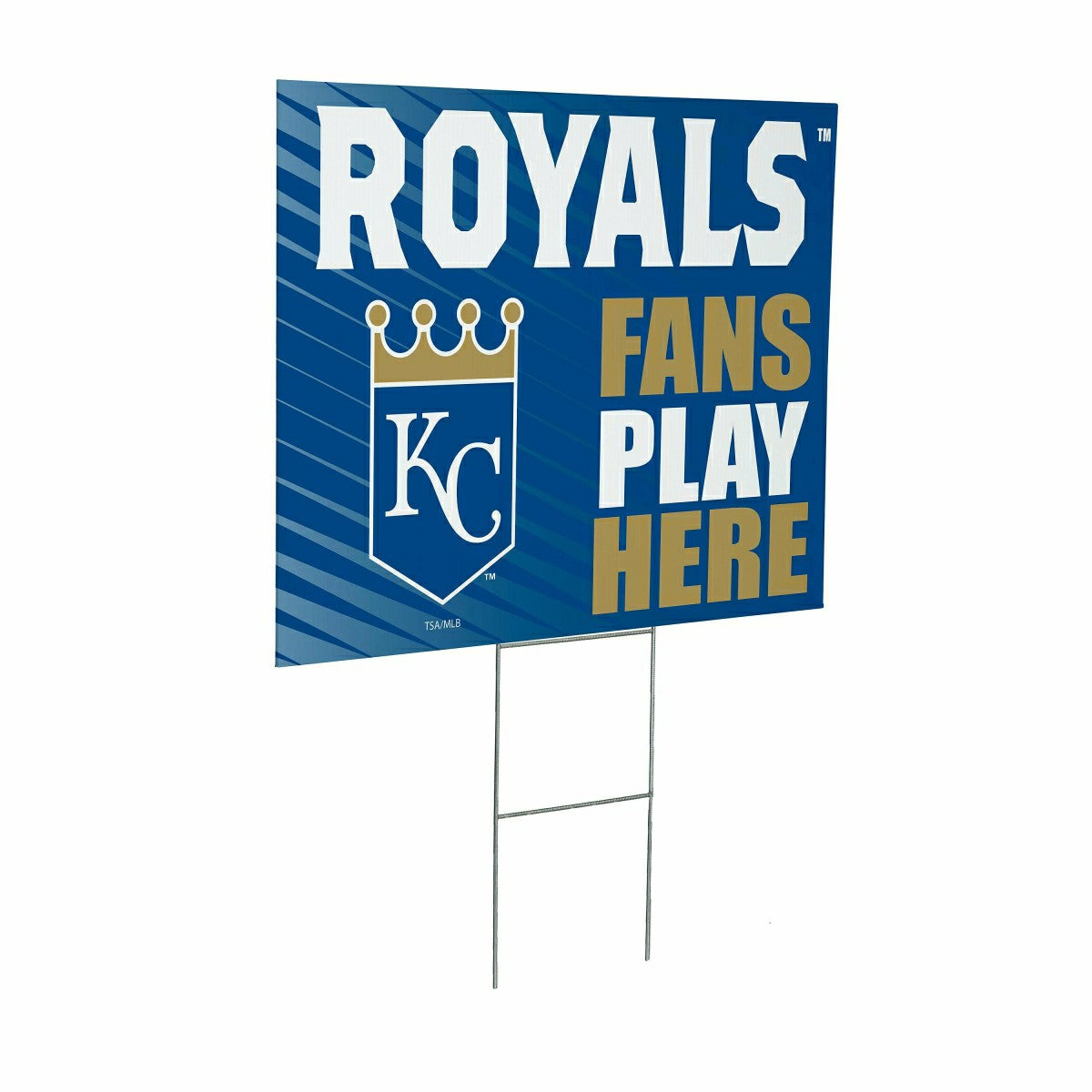 Kansas City Royals Coroplast Yard Sign "Fans Play Here", MLB, Home