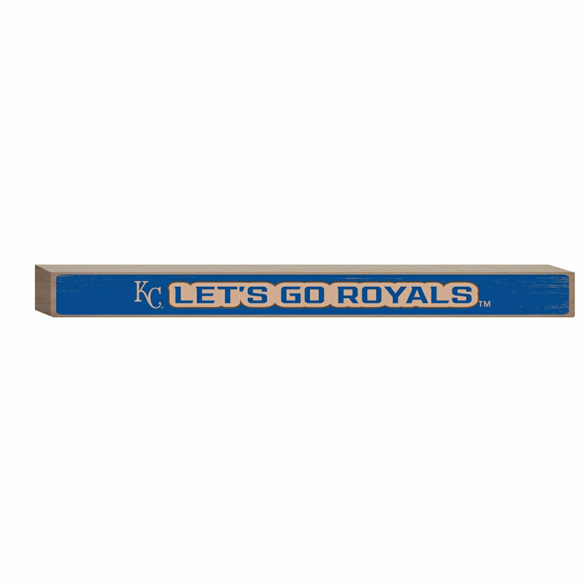 Kansas City Royals Engraved Wood Sign, 1.5" x 18", MLB, Home