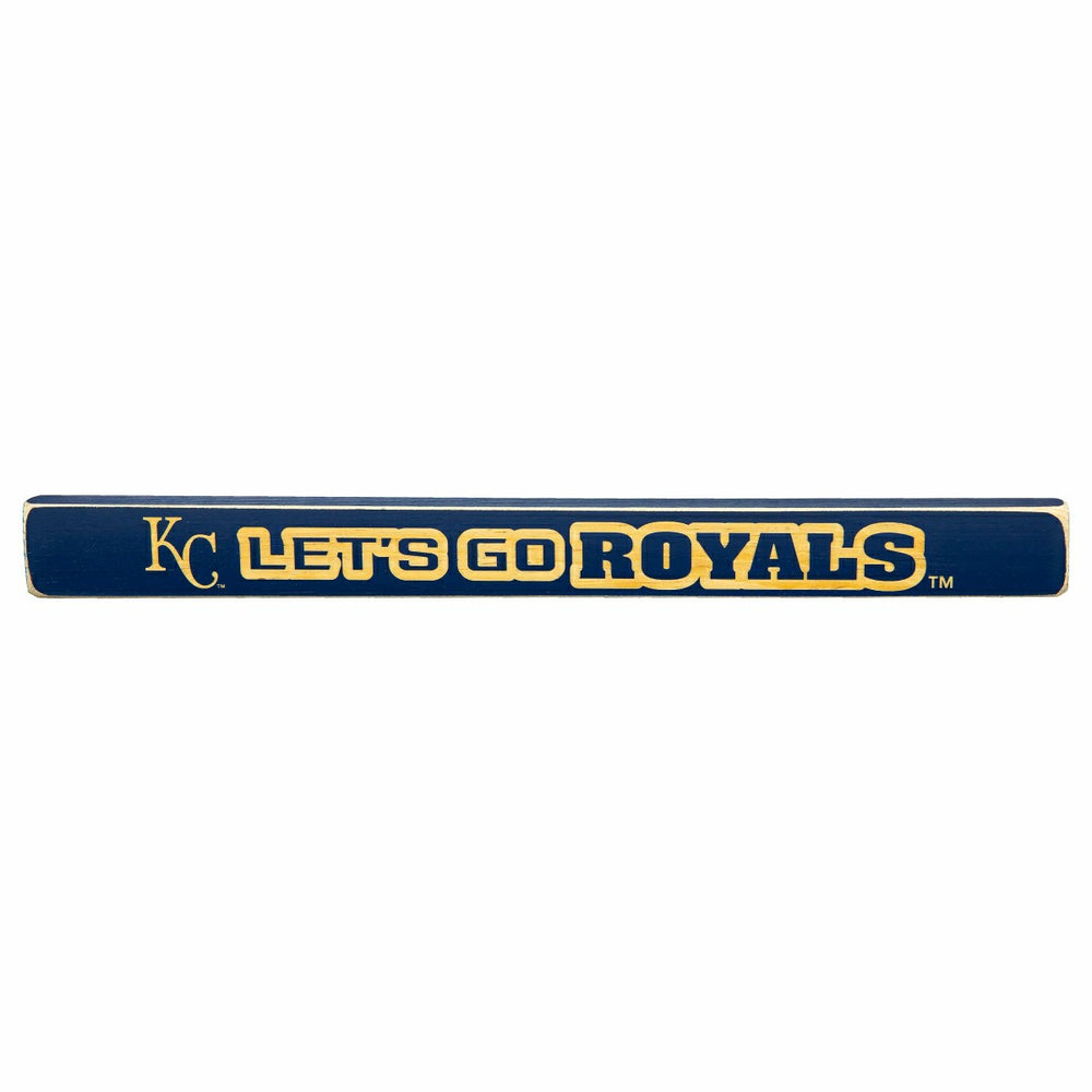 Kansas City Royals Engraved Wood Sign, 1.5" x 18", MLB, Home