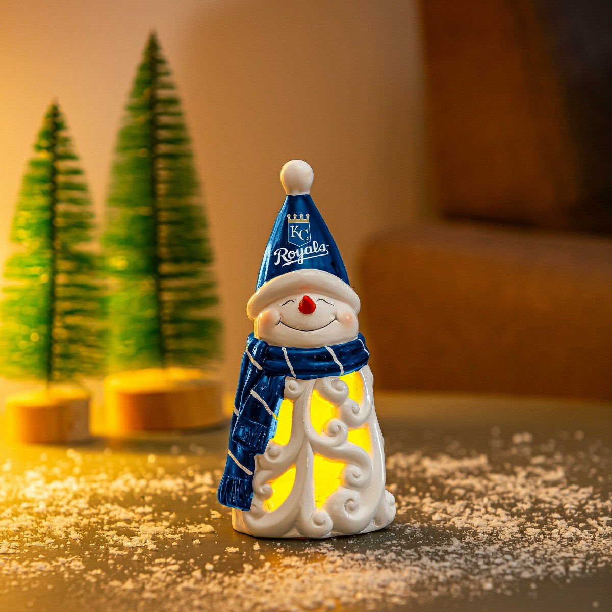 Kansas City Royals Snowman LED Statuary, 8", MLB, Home