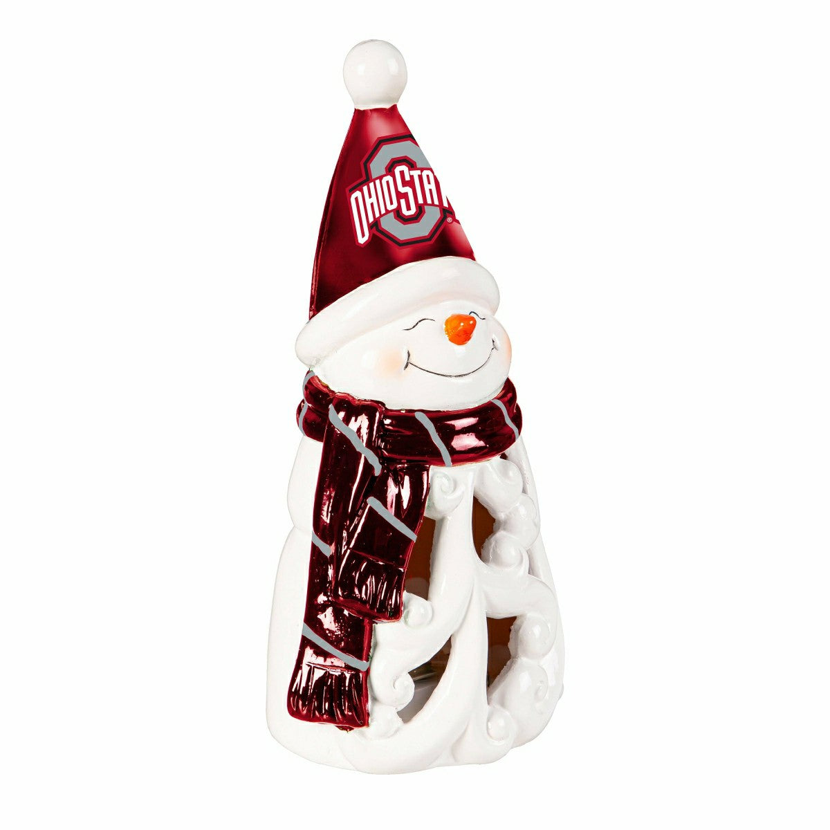 Ohio State University Snowman LED Statuary, 8", Home