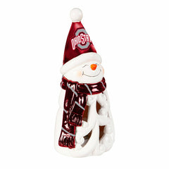 Ohio State University Snowman LED Statuary, 8", Home