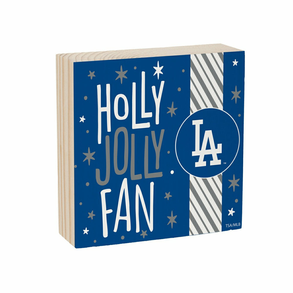 Los Angeles Dodgers Block, Holiday, 6x6, MLB, Home