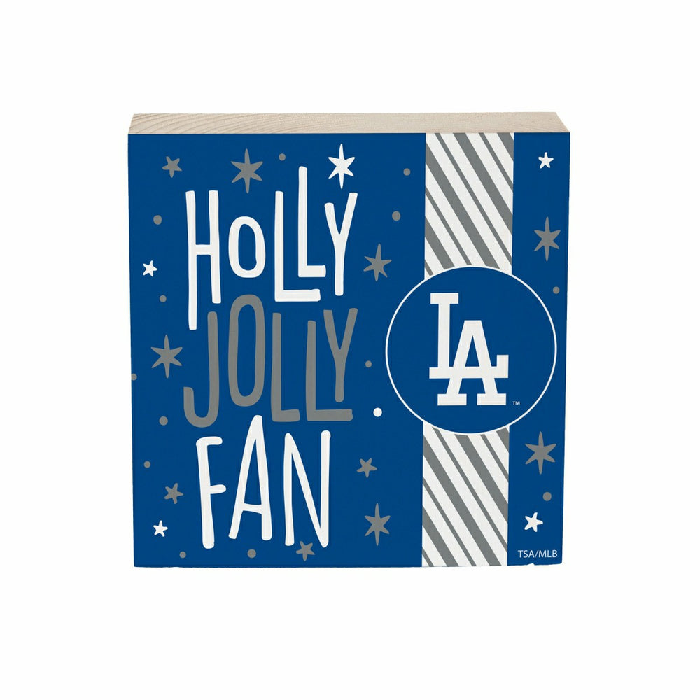 Los Angeles Dodgers Block, Holiday, 6x6, MLB, Home