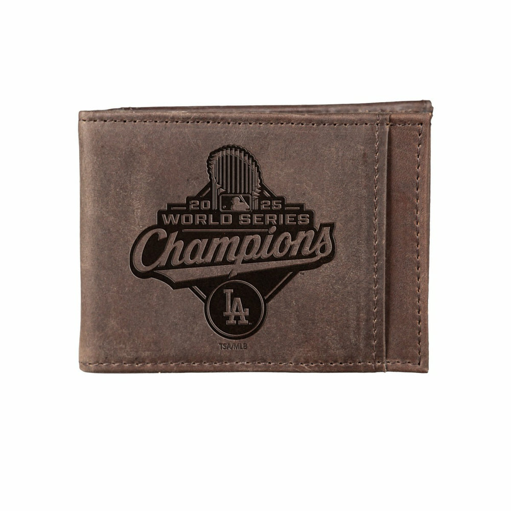 Los Angeles Dodgers, World Series 2025 Front Pocket Wallet, Brown, MLB, Home