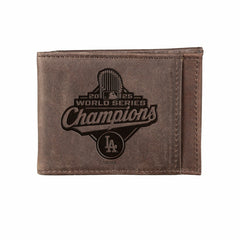 Los Angeles Dodgers, World Series 2025 Front Pocket Wallet, Brown, MLB, Home