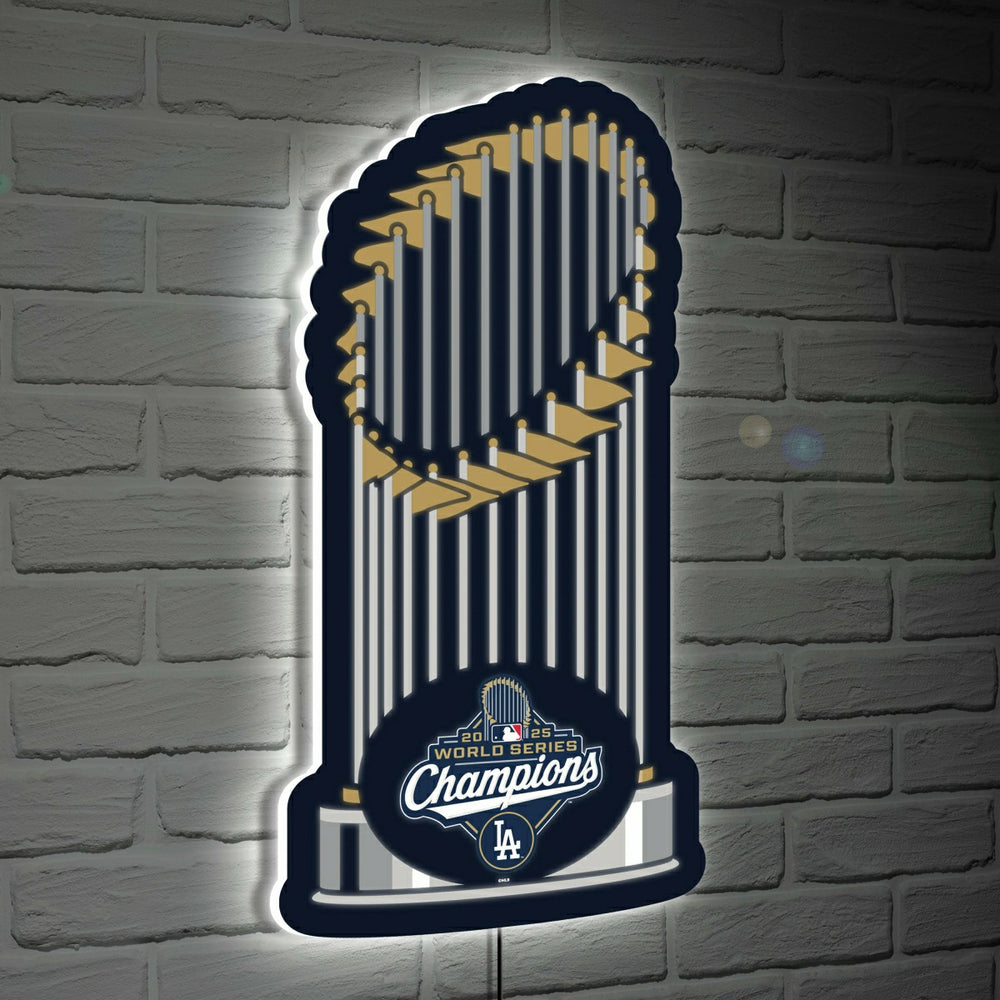 Los Angeles Dodgers, World Series 2025 LED Wall Decor, Edgelite, Shape, MLB