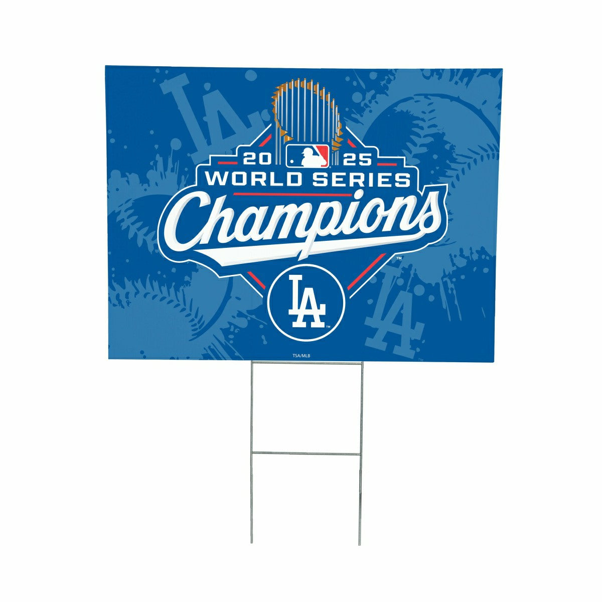 Los Angeles Dodgers, World Series 2025 Cororplast Yard Sign, MLB, Home