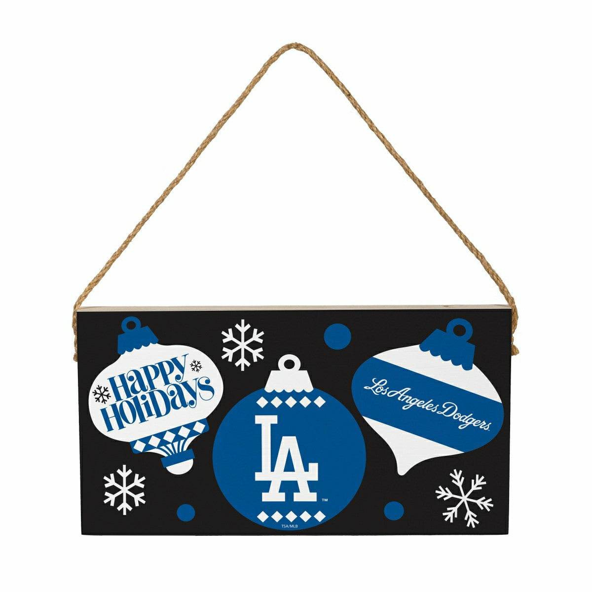 Los Angeles Dodgers Holiday Wood Wall Sign, 6x11, MLB, Home