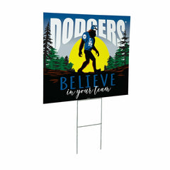 Los Angeles Dodgers Yard Sign, Bigfoot, MLB, Home