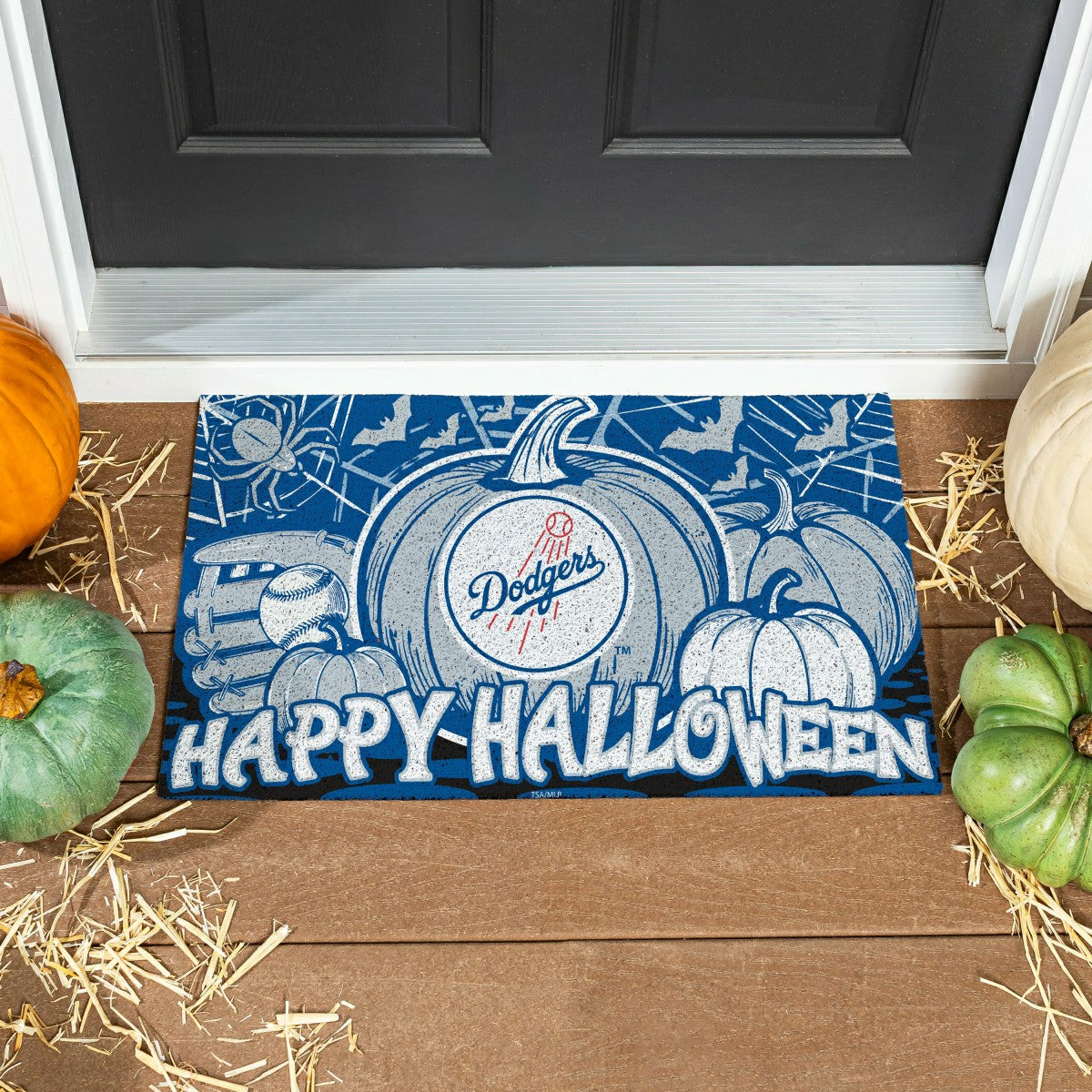 Los Angeles Dodgers Halloween PVC Mat, 28"x16", MLB