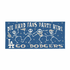 Los Angeles Dodgers Flocked Coir Halloween Sassafras Switch Mat, 22"x1, MLB
