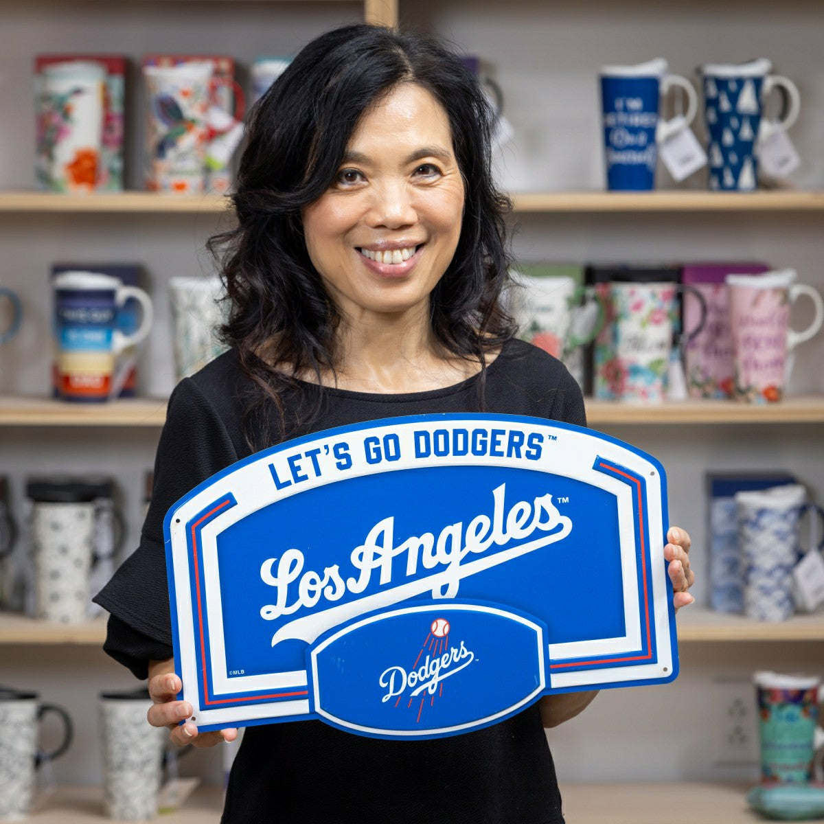 Los Angeles Dodgers USA Embossed Steel Wall Sign, 11" x 17", MLB, Home