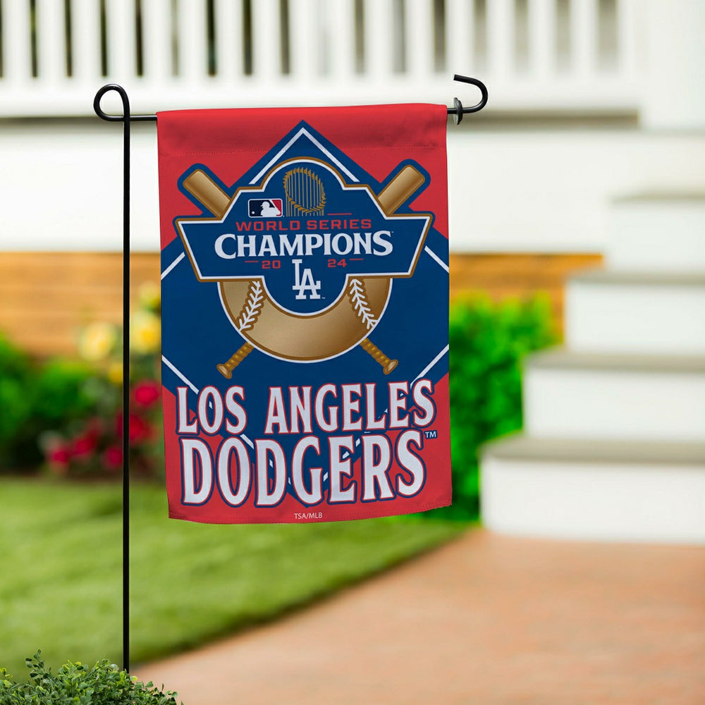 Los Angeles Dodgers Suede 2024 World Series Champions House Flag, MLB, Home