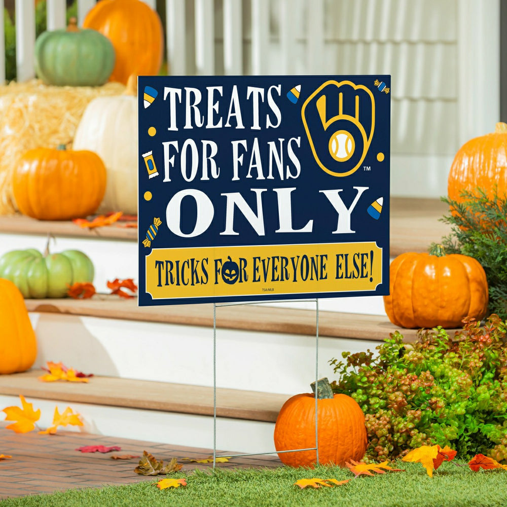 Milwaukee Brewers Yard Sign, Halloween Treats for Fans, MLB, Home