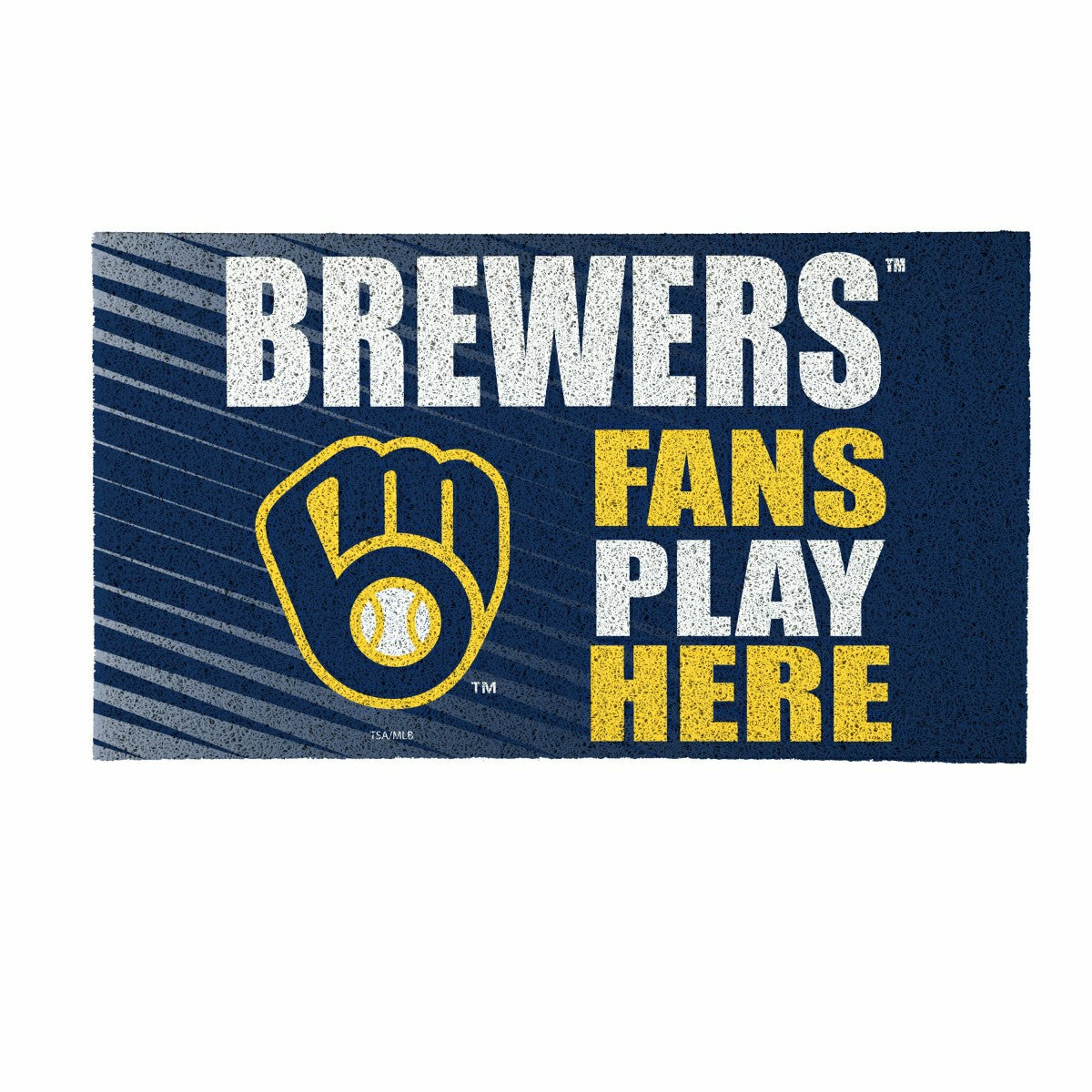 Milwaukee Brewers Fan Mat, 28"x16", MLB