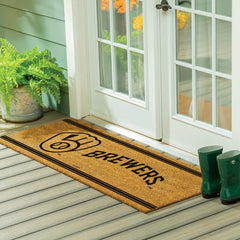 Milwaukee Brewers Extra Large One Color Coir Mat, 60"x24", MLB