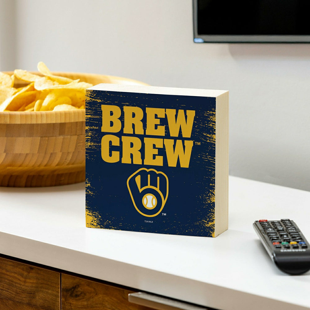Milwaukee Brewers Plock, Down Home Fans, 6x6, MLB, Home