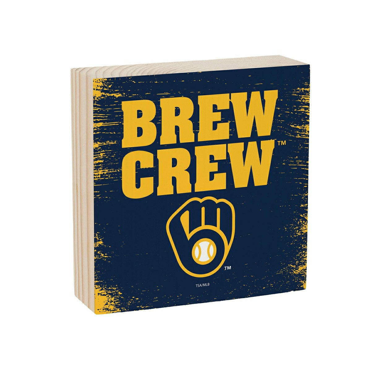 Milwaukee Brewers Plock, Down Home Fans, 6x6, MLB, Home