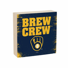 Milwaukee Brewers Plock, Down Home Fans, 6x6, MLB, Home