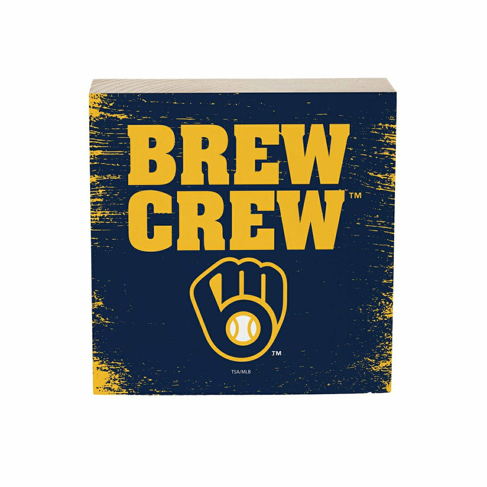 Milwaukee Brewers Plock, Down Home Fans, 6x6, MLB, Home