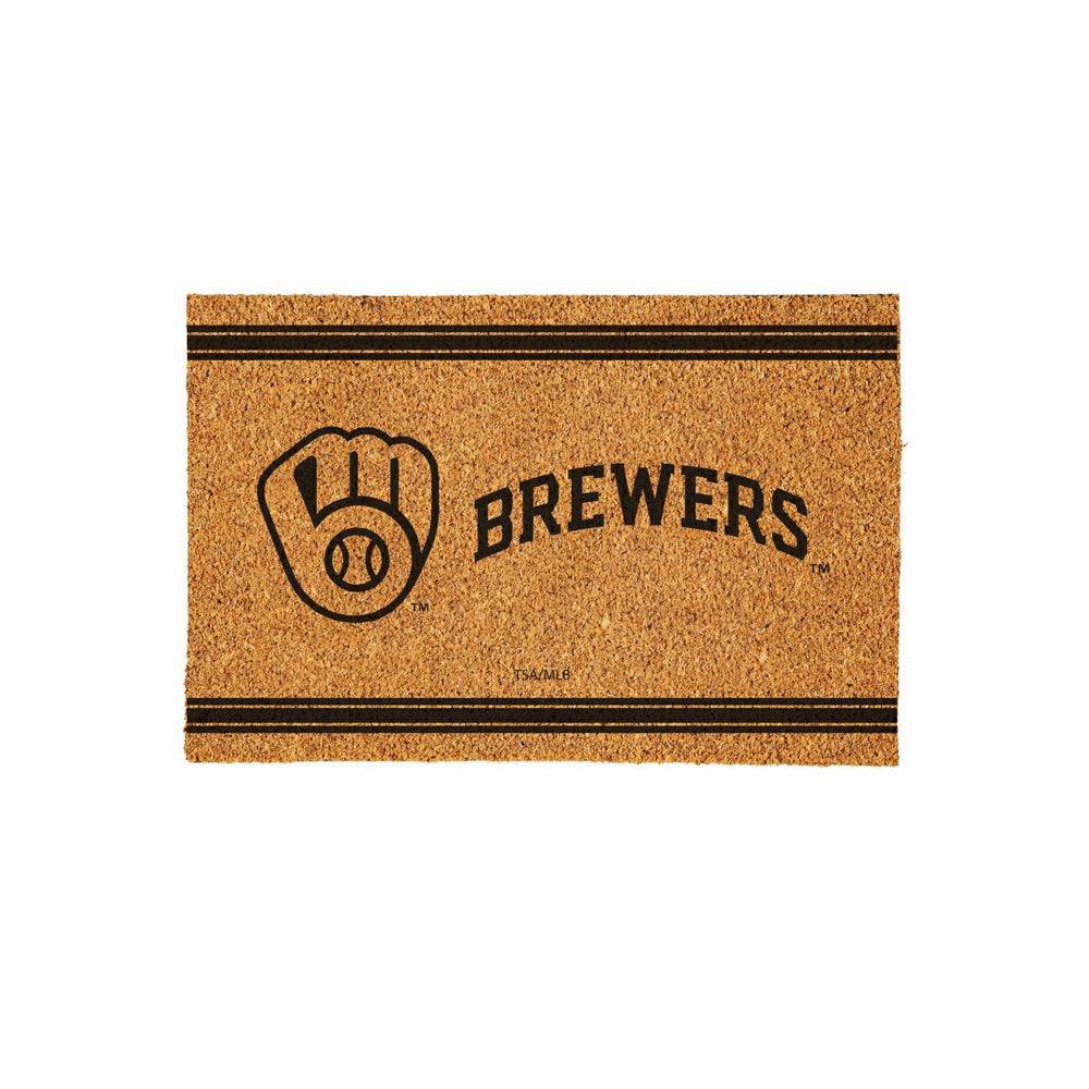 Milwaukee Brewers Large One Color Coir Mat, 36"x24", MLB