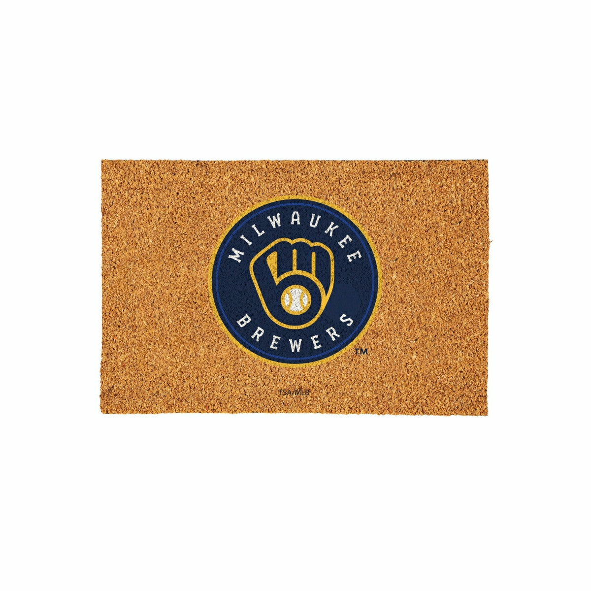 Milwaukee Brewers Large Full Color Coir Mat, 36"x24", MLB