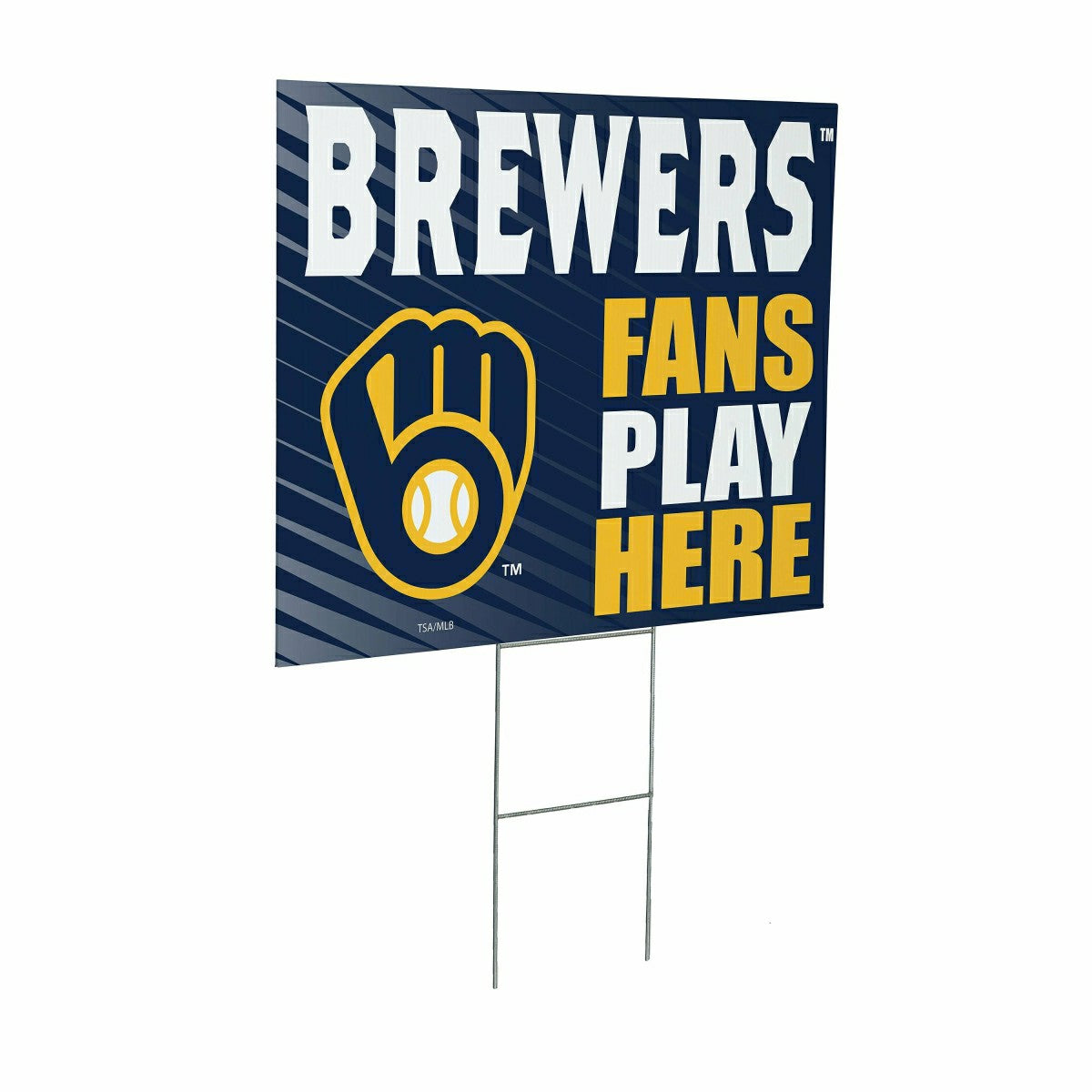 Milwaukee Brewers Coroplast Yard Sign "Fans Play Here", MLB, Home