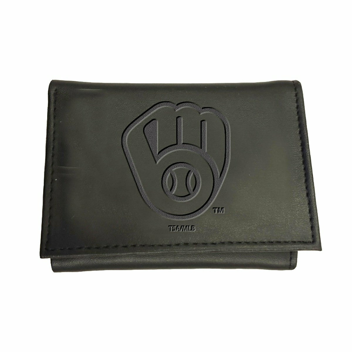 Milwaukee Brewers Tri-Fold Wallet Black, MLB, Home