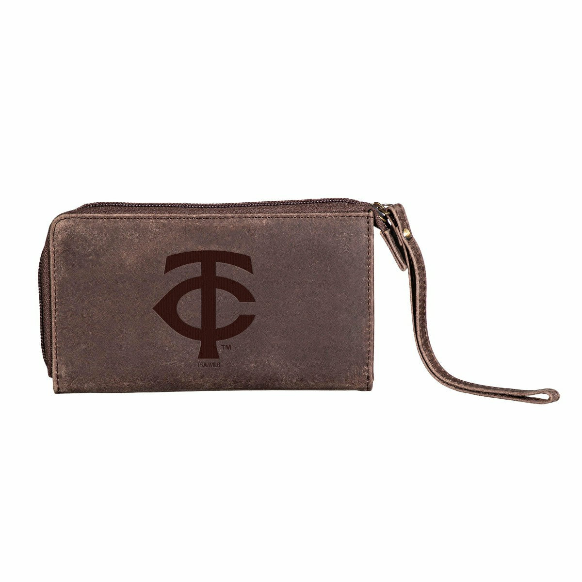 Minnesota Twins Wristlet Wallet Brown, MLB, Home
