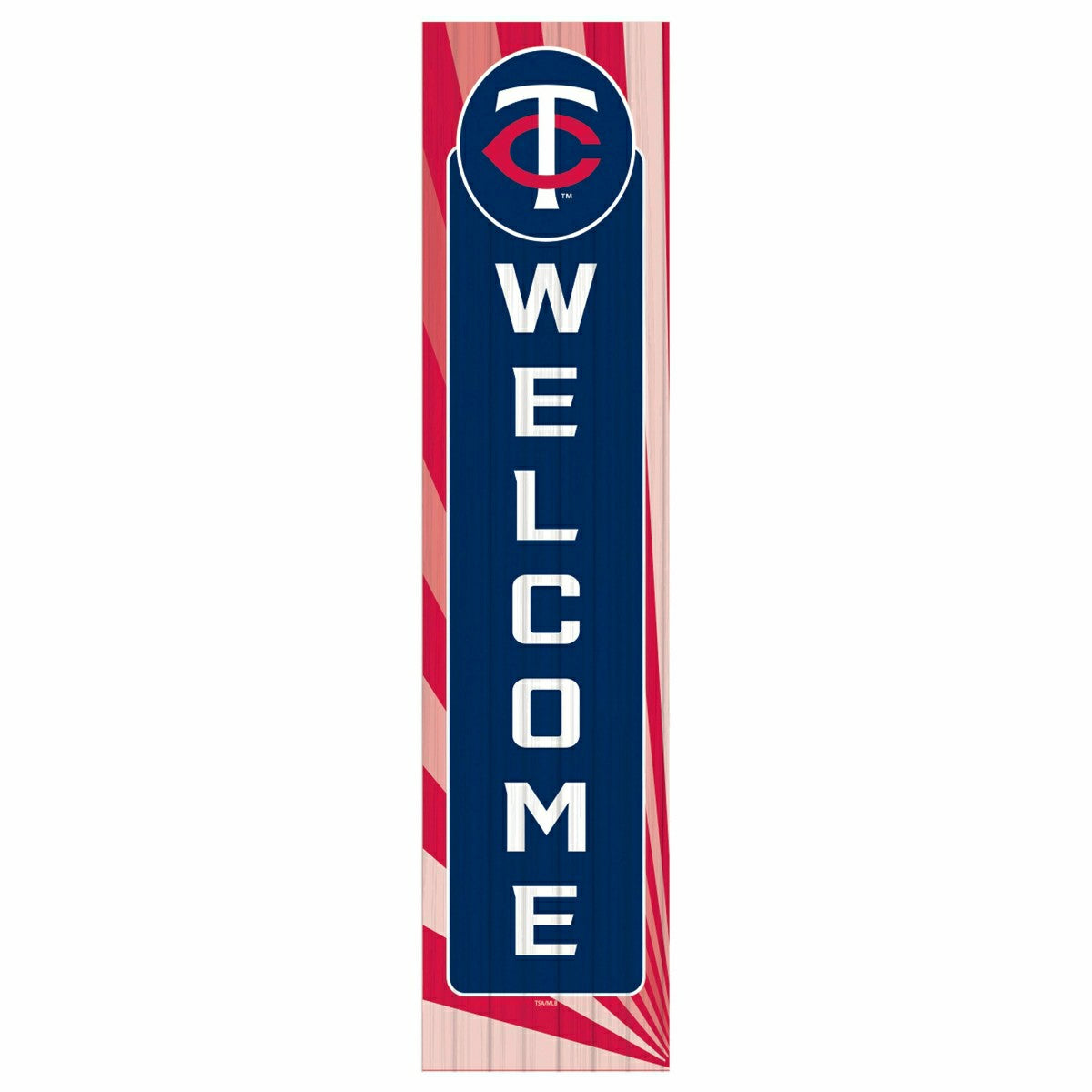 Minnesota Twins, Summer Seasonal Leaner, 46" Single Sided, MLB, Home