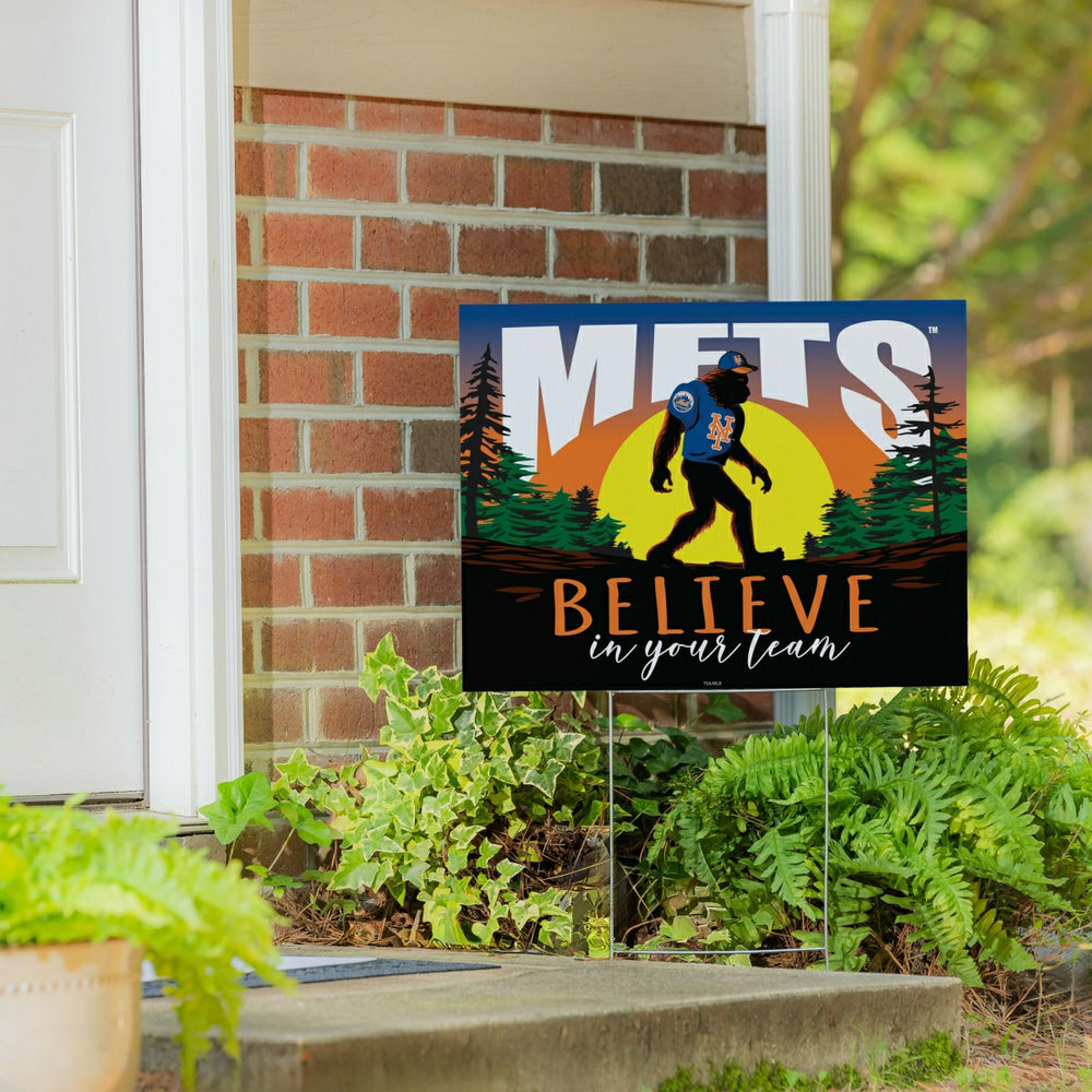 New York Mets Yard Sign, Bigfoot, MLB, Home