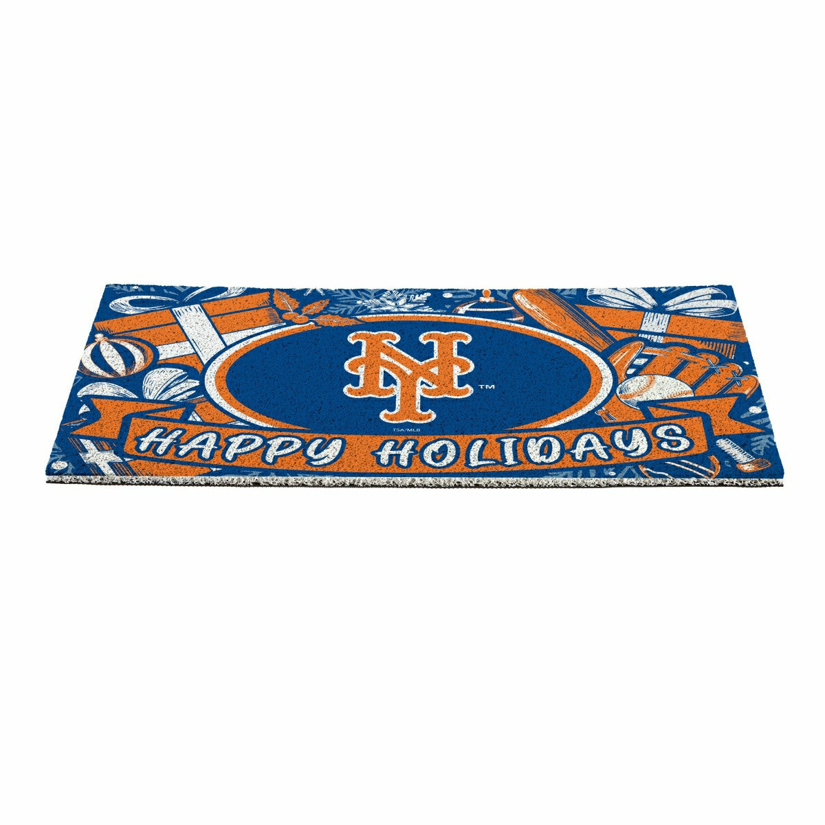 New York Mets Holiday PVC Mat, 28"x16", MLB
