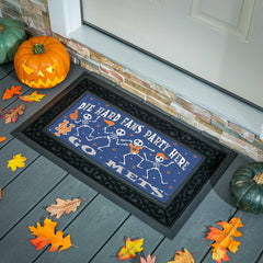 New York Mets Flocked Coir Halloween Sassafras Switch Mat, 22"x10", MLB