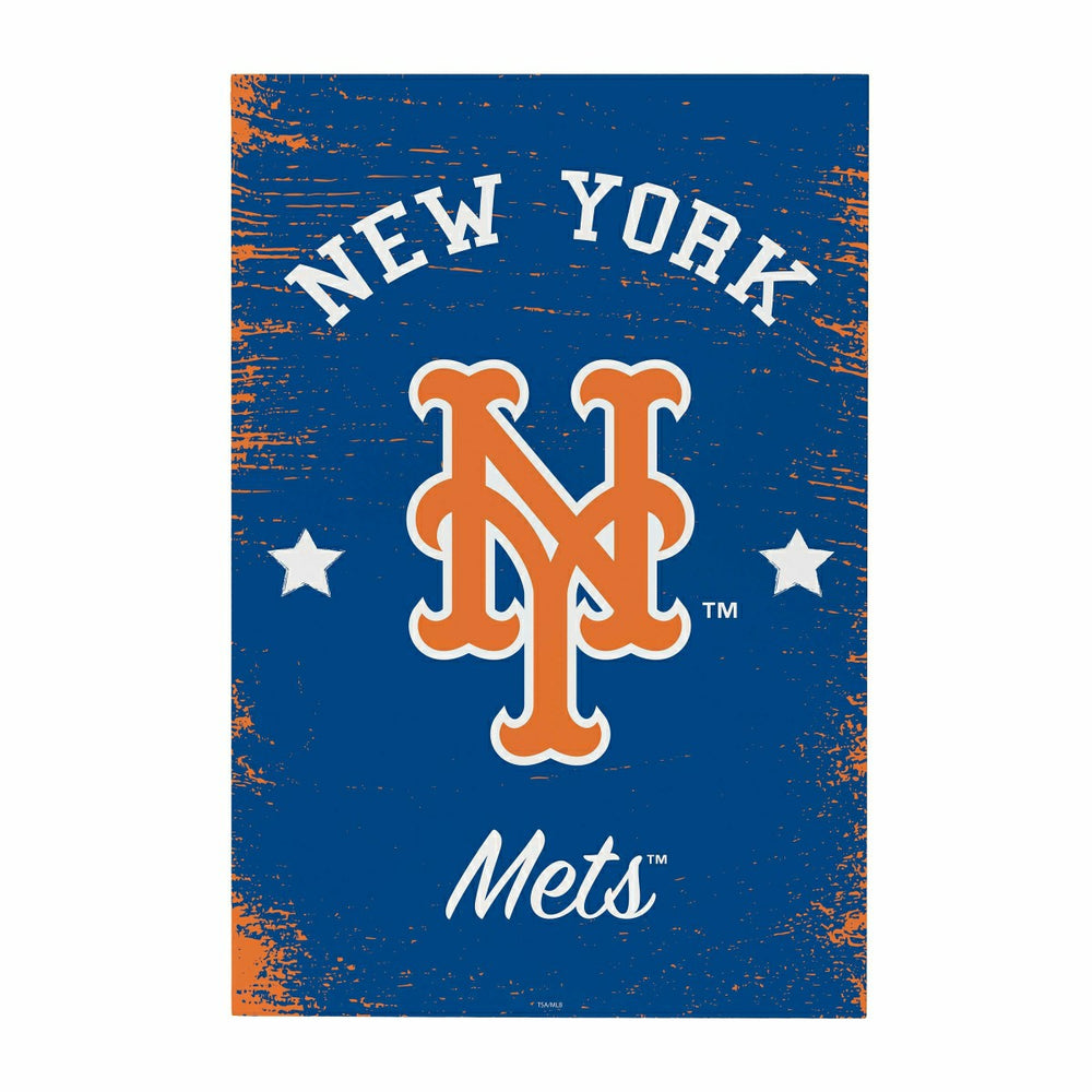 New York Mets Wood Wall Sign, 16x24, MLB, Home