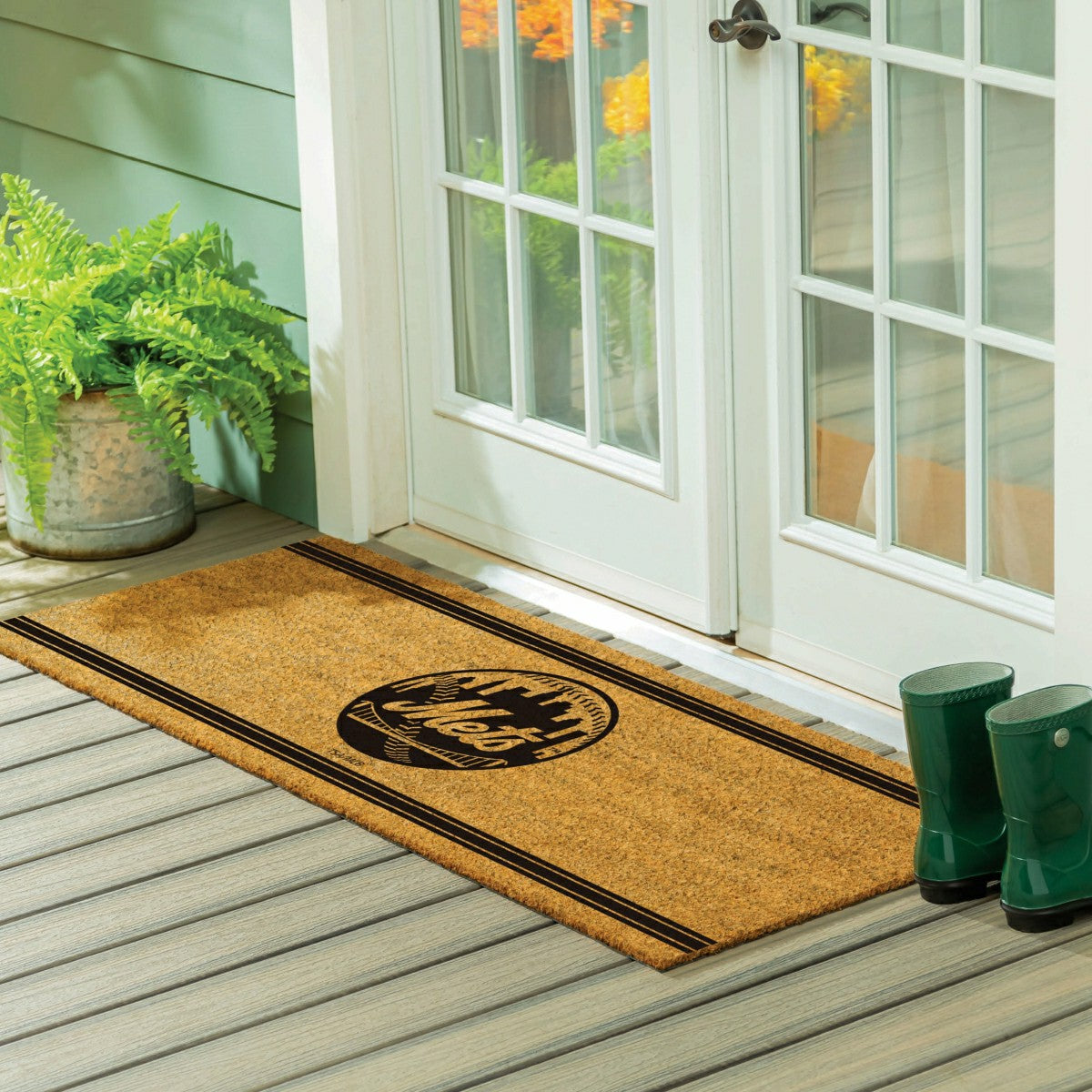 New York Mets Extra Large One Color Coir Mat, 60"x24", MLB