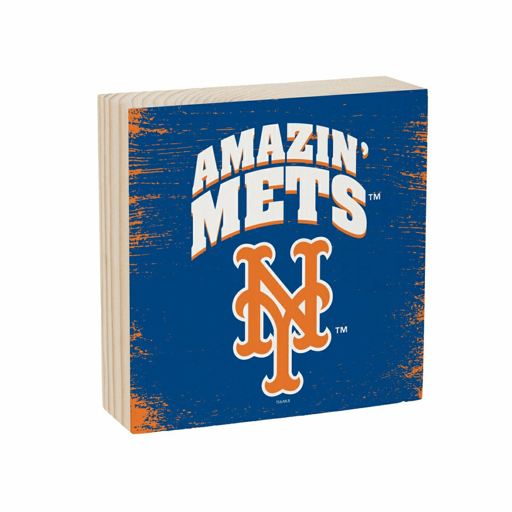 New York Mets Plock, Down Home Fans, 6x6, MLB, Home