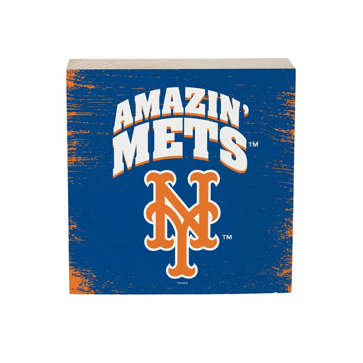 New York Mets Plock, Down Home Fans, 6x6, MLB, Home