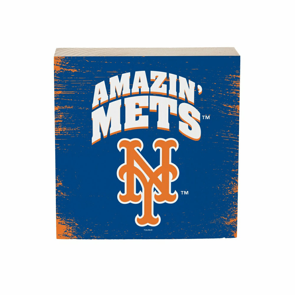 New York Mets Plock, Down Home Fans, 6x6, MLB, Home