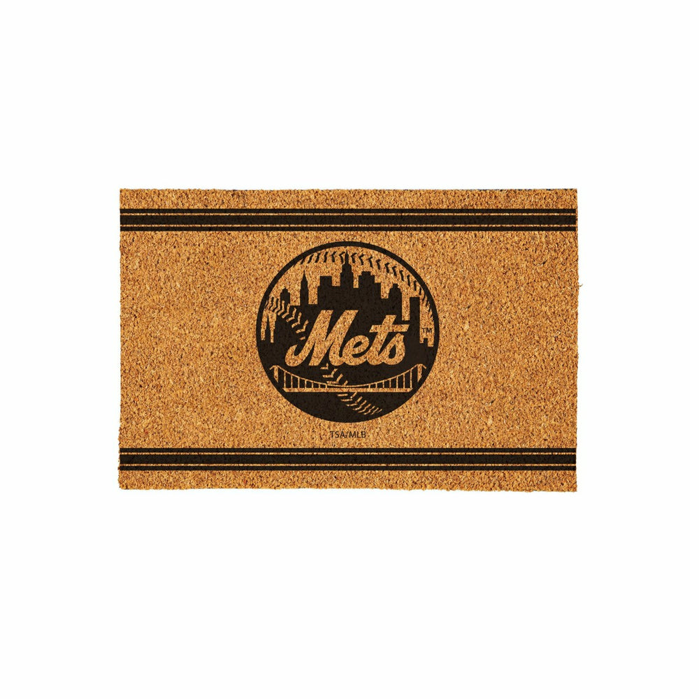 New York Mets Large One Color Coir Mat, 36"x24", MLB