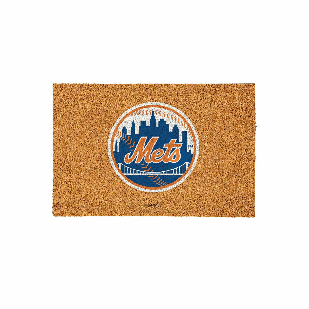 New York Mets Large Full Color Coir Mat, 36"x24", MLB